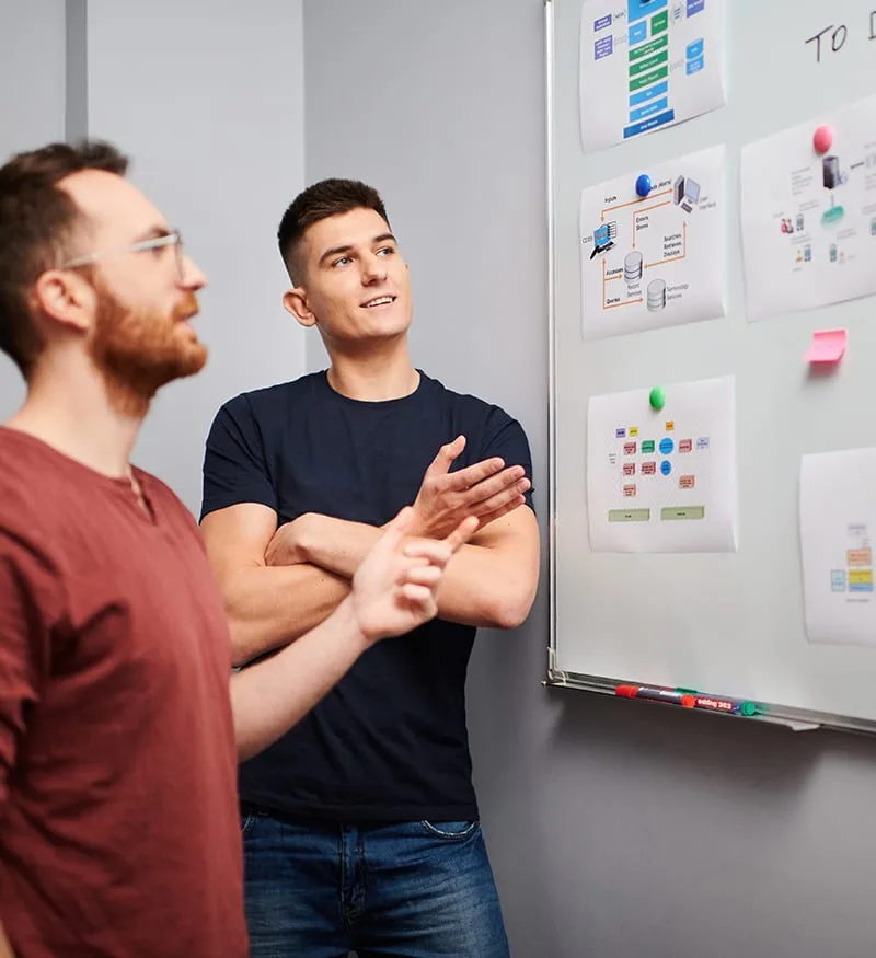INNOKREA engineers working on a project